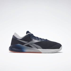 Reebok Nano 9.0 Trainingsschuhe Damen - Navy/Grau/Orange - DE 326-SRH